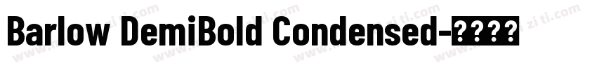 Barlow DemiBold Condensed字体转换